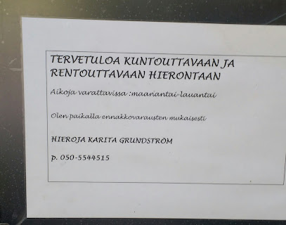 Karita Grundstrom | Hieroja i Sipoo
